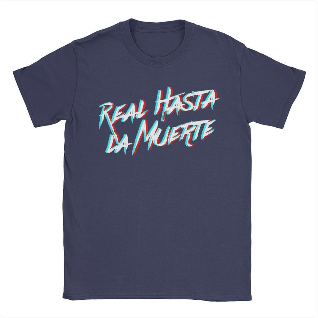 Real Hasta La Muerte Print T-Shirt Herren Damen Anuel AA Baumwoll T-Shirt Kleidung