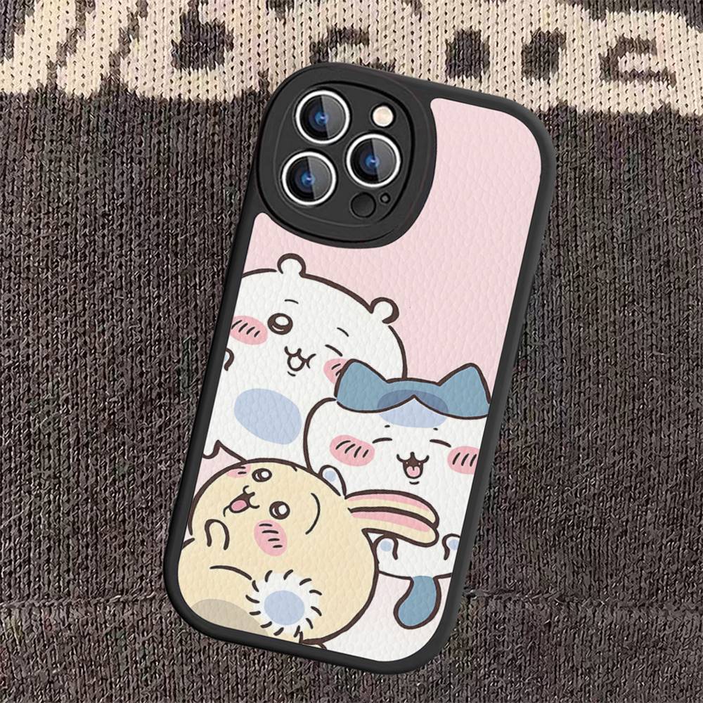 

C-Chii-kawa Phone Case Hard Leather For iPhone 16 15 14 13 12 Mini 11 14 Pro Max Xs X Xr 7 8 Plus Fundas iphone 13promax