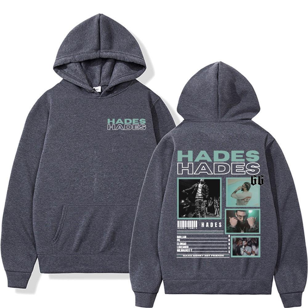 Rapper Hades 66 Make Money Not Friends Album Grafik Hoodie Herren Damen Mode Hip Hop Popmusik Übergroßer Hoodie Y2k Sweatshirt