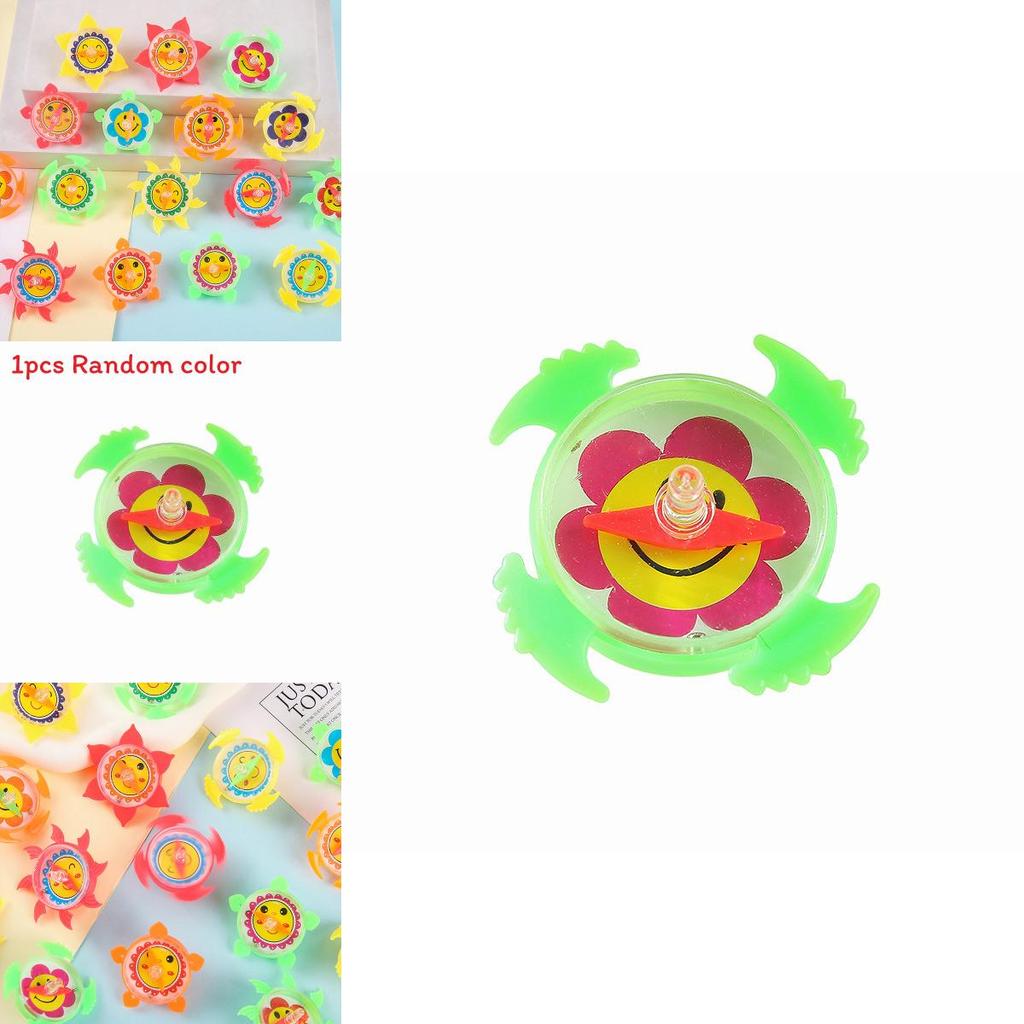 Flower Pattern Compass Mini Plastic Gyro Children Toy For Kids And Students