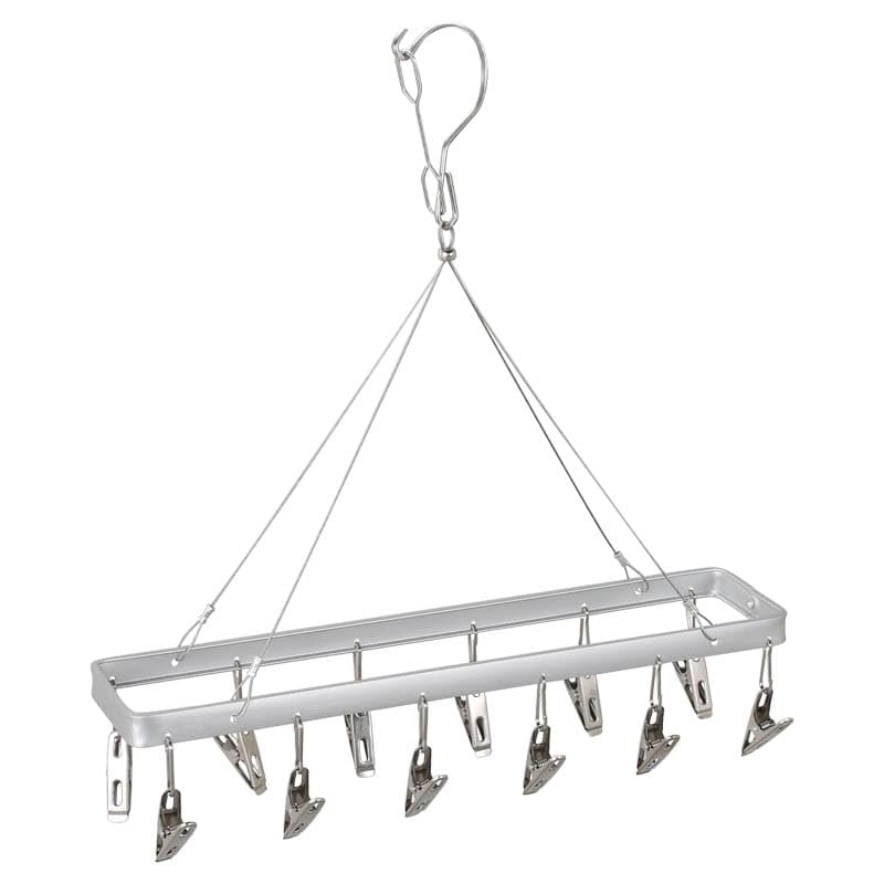Dulton Long 12 Clips Hanger A Pinch Hanger That Blends Into Your Everyday Life Aluminum 17 X 375 X 80mm RN-0429LG/12