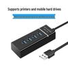 4-Port USB 3.0 and 2.0 Splitter Cable: Portable Multi-Interface Data Hub