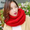 Fall Winter Warm Fashion Women Solid Color Pullover Neckerchief Knitted Scarf