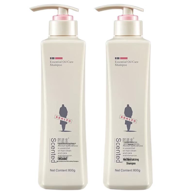 Adolph Refreshing Shampoo Lotion 800ml Duo Pack
