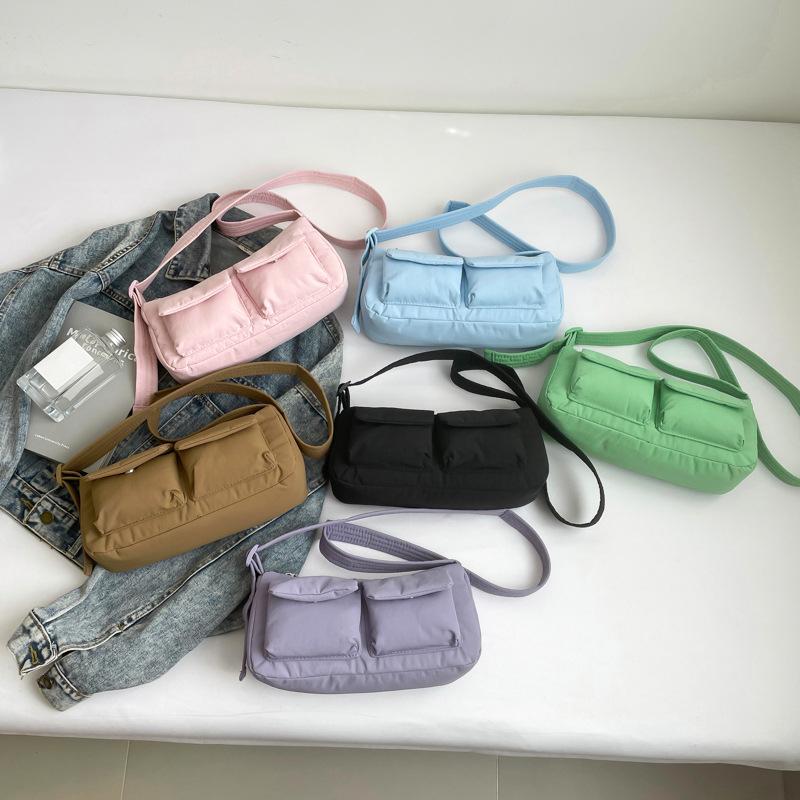 Fashion Niche Motorcycle Bag Summer New Versatile Shoulder Crossbody Bag for Women Lightweight Outdoor Casual Shoulder Bag