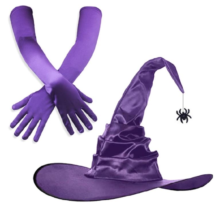 Vampires Halloween Hat Set Stage Performances Hat Multifunctional Witch Hat for Theme Parties and Stage Performances