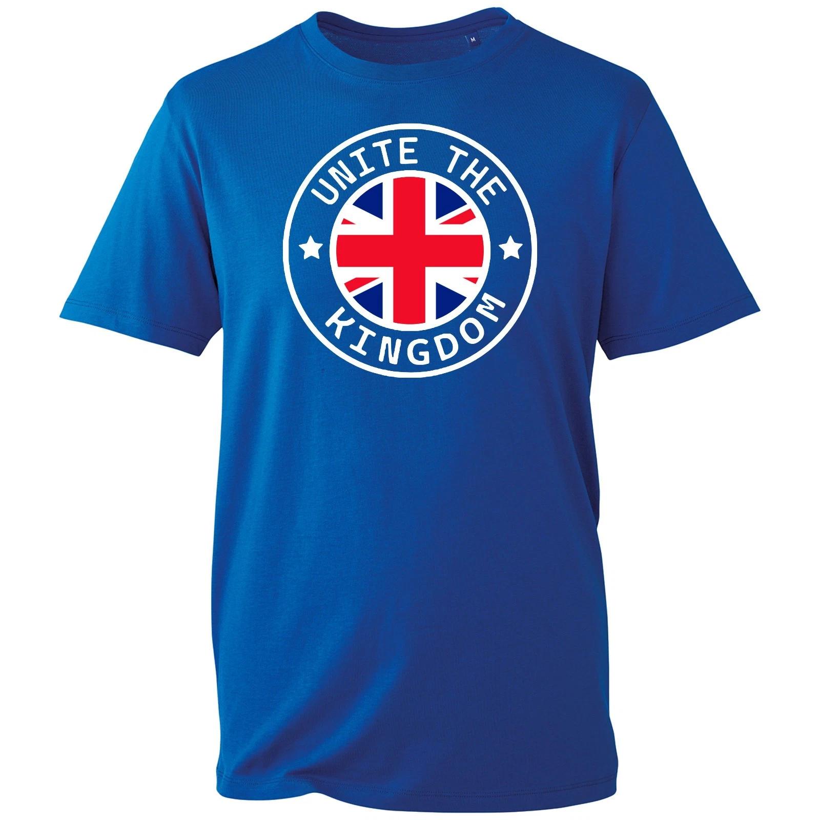 

British Patriot T-Shirt Union Jack Unite The Kingdom Great Britain Tee Men Women S
