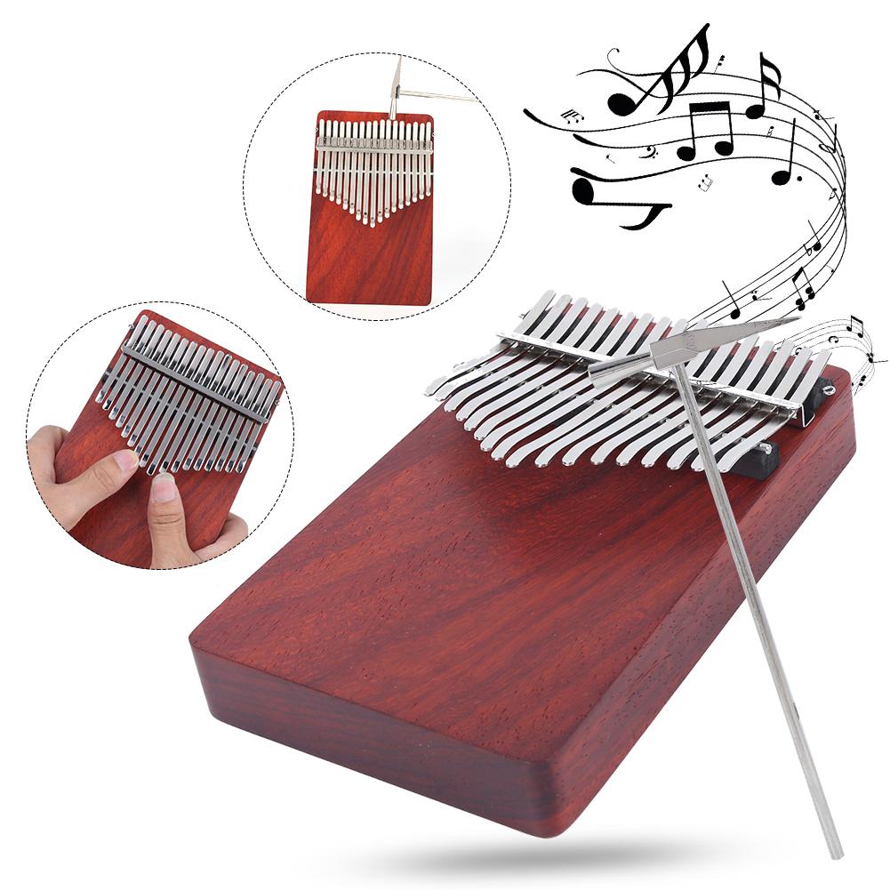 Kalimba Thumb Piano Small Portable Wooden 17 Key Finger Beginner Music Instrument K17A