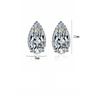 925 Sterling Silver Fashion Drop Color Zircon Stud Earrings, Anniversary, Birthday, Wedding, Party Gifts, Ladies Jewelry