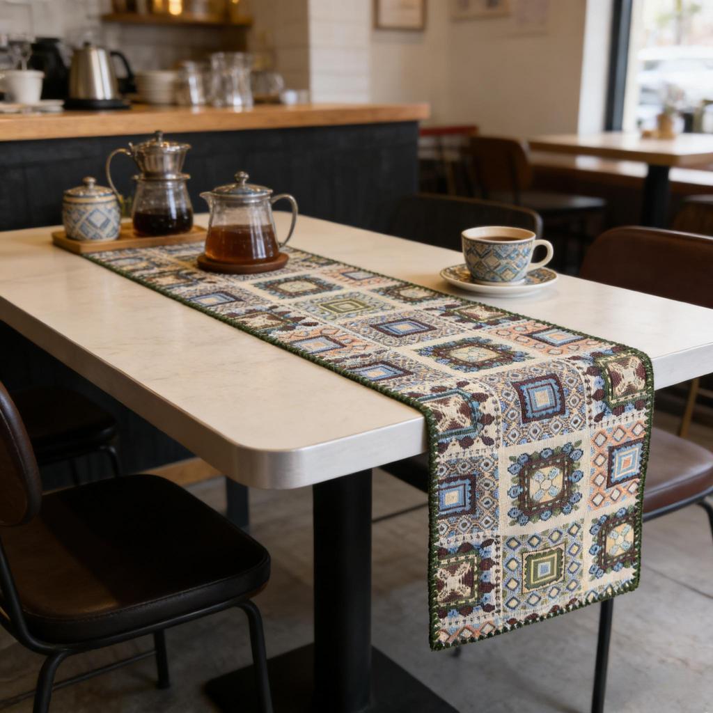 Dining Table, TV Cabinet and Center Table Simple Nordic Cotton Linen Daily Use Decorative Table Runner