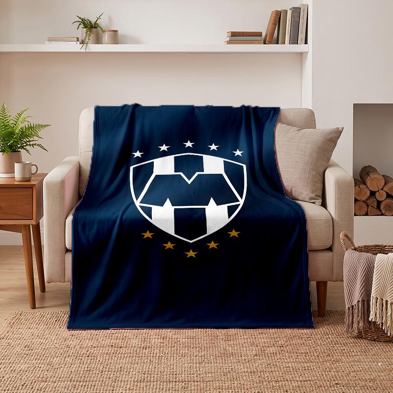 Club De Futbol Monterrey Soft Warm Flannel Blankets Comfortable Blanket for Home Decoration Gifting