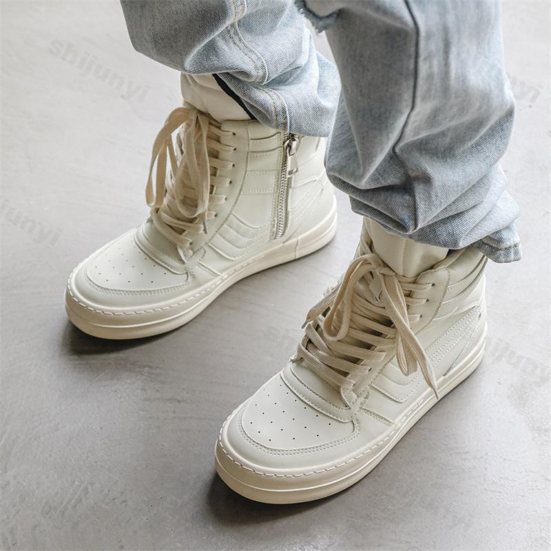 Fashion Men High-top Ankle Boots 2025 Autumn Sneakers Retro Designer Platform High Quality Comfortable Non Slip Outdoor Short Boots