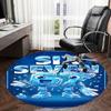 1PC Robot Non-Slip Floor Round carpet, Office, family, bedroom, Large Area Rug Indoor Rugs,  Durable PolyesterH0324