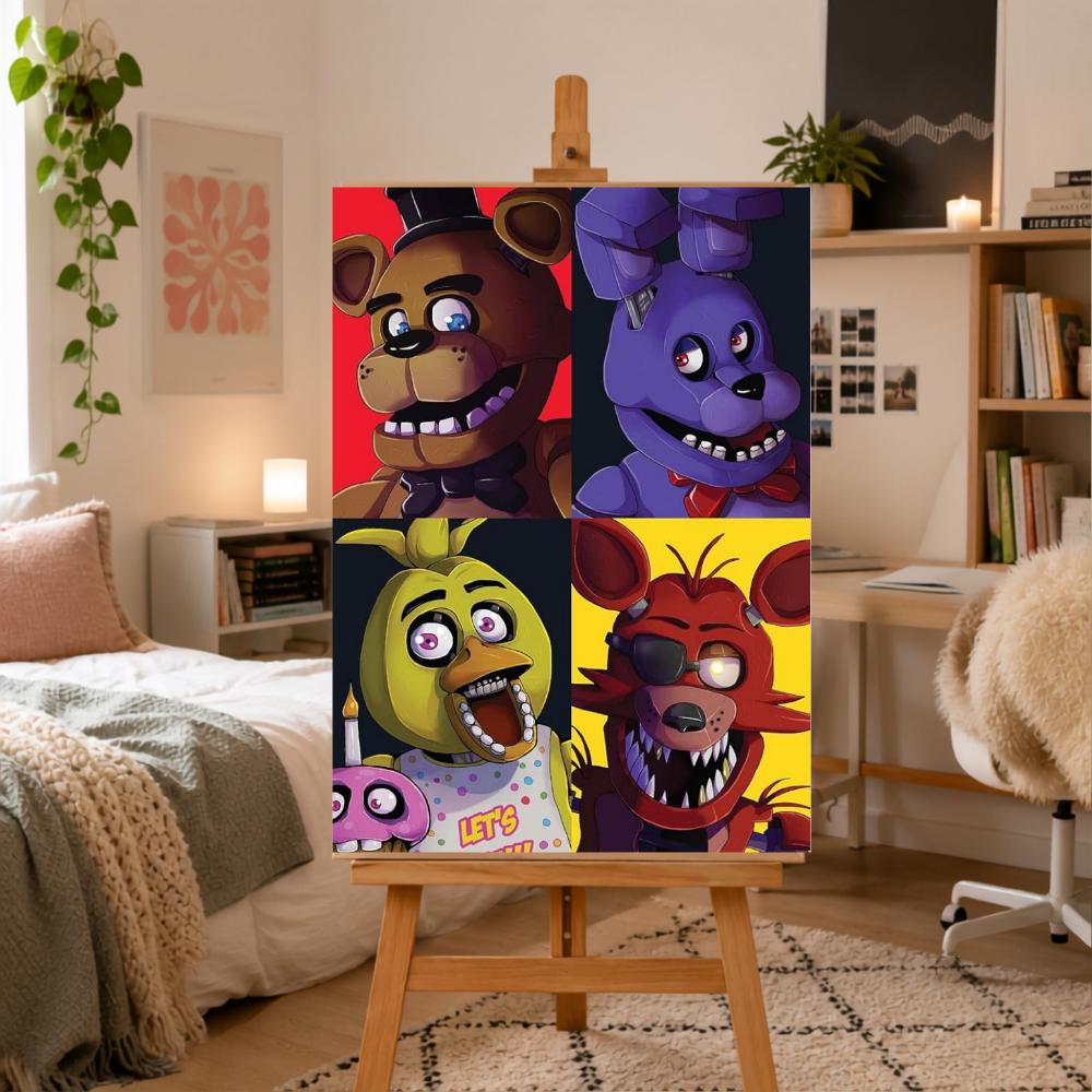 Painting by Numbers Picture with Frame Five Nights At Freddy's 50X70 Cm