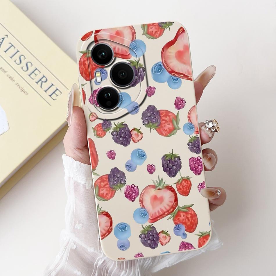 For Honor 400 Pro Honor400 Beautiful Bow Rose Painting Phone Case For Honor 400 400Pro 5G Soft Silicone Cases