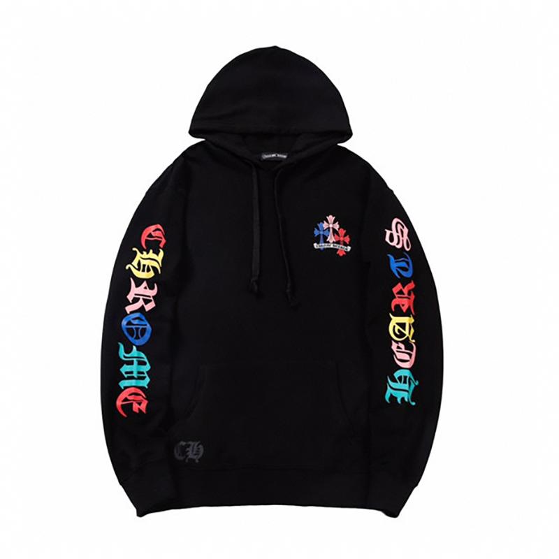 813 CHROME HEARTS 2025 Autumn and Winter New Plus Size Classic Style Logo Hooded Sweatshirt, Suitable for Couples to Wear