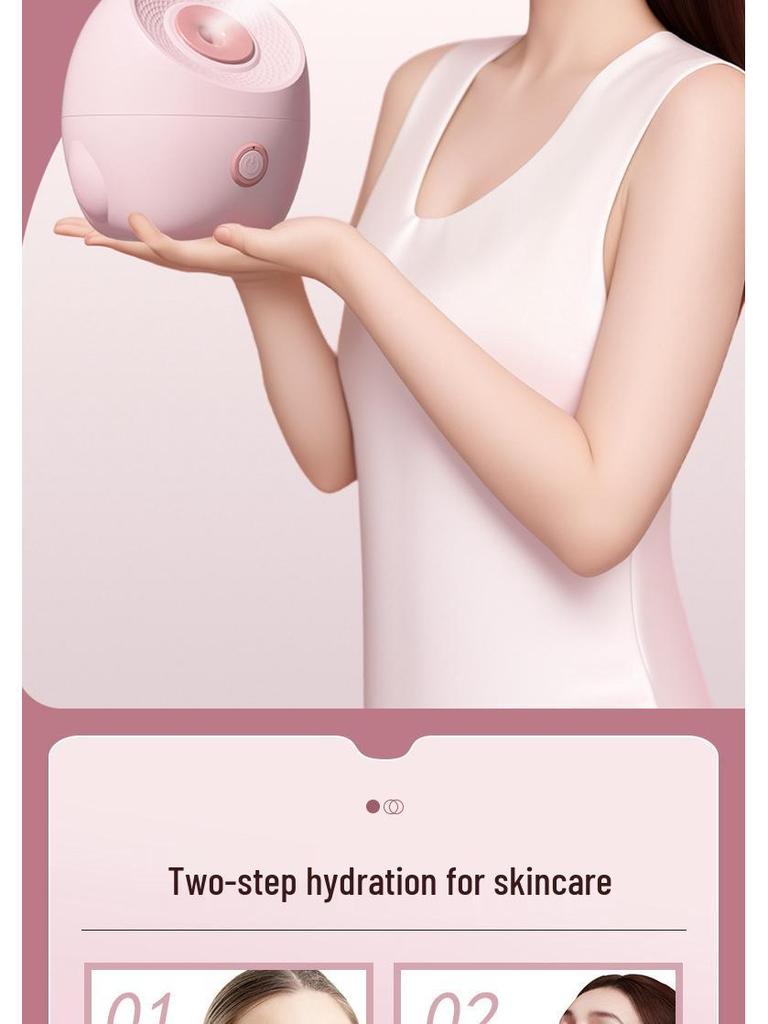Nano Mist Facial Steamer: Hydrating & Pore-Opening Humidifier for Home