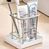 Stainless Steel Toothbrush Holder With Tray Simple Design Washbasin Storage Rack  Home