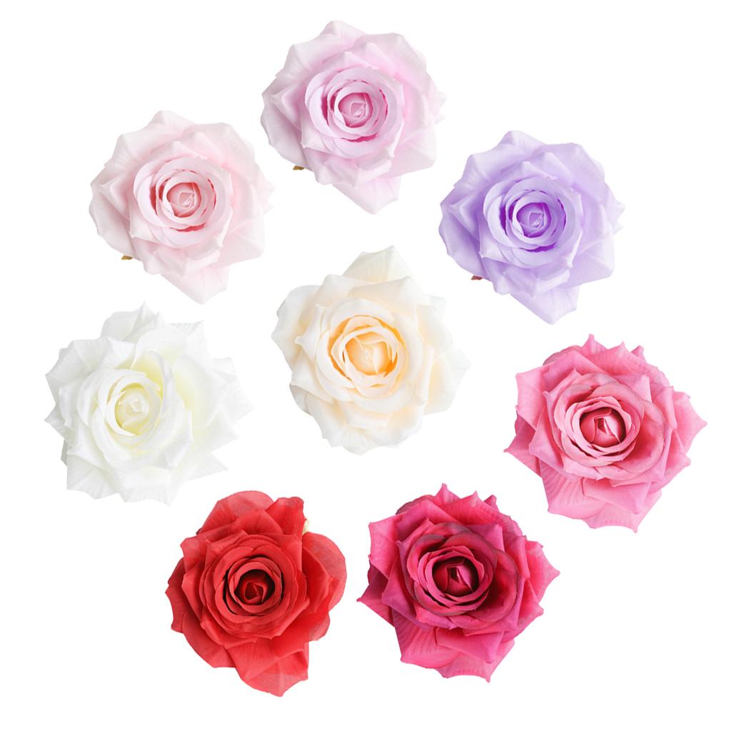 

10x Handmade Silk Heads DIY Scrapbooking Flower Ball Wedding