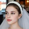 White Imitation Pearl Headband for Parties, Banquets, and Daily Wear, Women's Hair Accessory