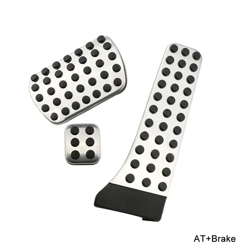 For Mercedes Benz A B Class GLB W177 W247 X247 2019-2026 Stainless Steel Silver Car Gas Fuel Brake Pedal Trim Car Accessories