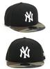 New Era Youth 9FIFTY New York Yankees Baseball NY Cap, Black/Woodland