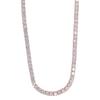 European 5mm Diamond Tennis Necklace: Single Row Hip Hop Streetwear Accessory for Men & Women
