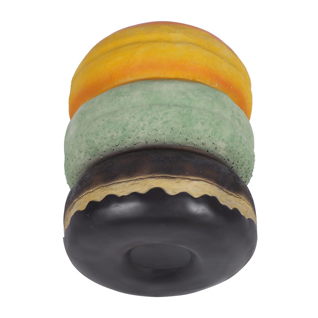 Scaun alimentar simulat, drăguț, în formă de gogoașă, rășină moale, confortabil, pentru schimbarea pantofilor alimentari, pentru hol