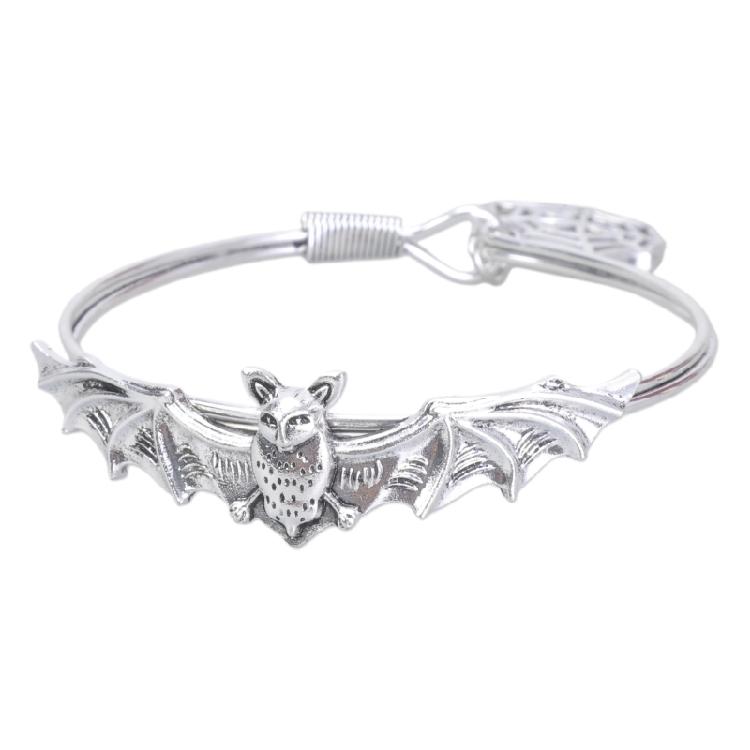 Stilvolles Fledermaus-Armband Legierung Festival Armreif Halloween-Accessoire Modisches Armband für Party- und Festival-Outfits