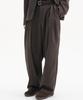 TRIP LE SENS Custom Pintuck Curved Wide Slacks_Gray