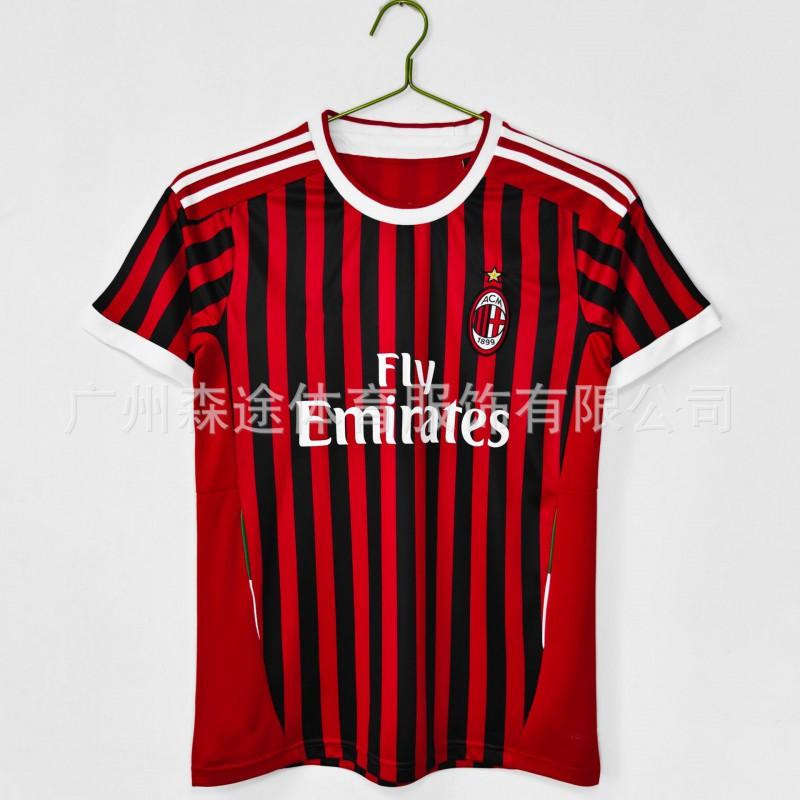Vintage Football Jersey Short Sleeve Retro Soccer Shirt Men AC Milan Inter Roma Juventus