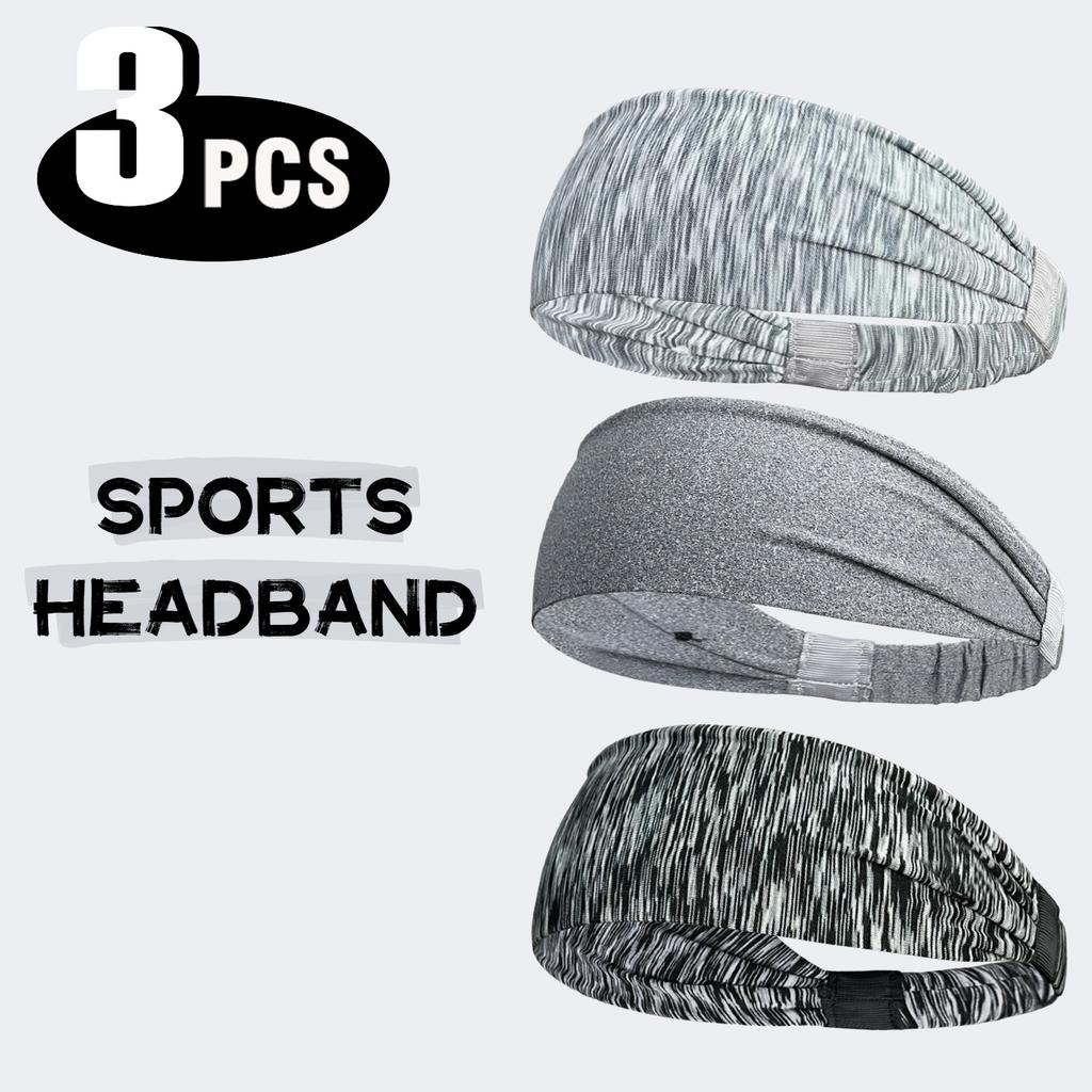 1/3Pcs Sports Headbands For Men Woman Gym Yoga Sweat Hair Bands Soft Elastic Hairbands Stretch Outdoor Sport Sweatbands