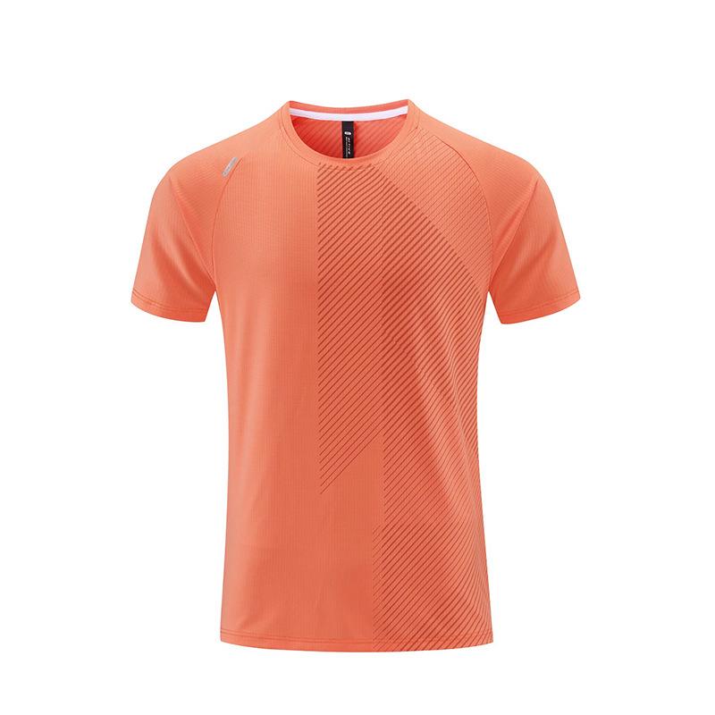 Men's Quick Dry Loose Fit Short Sleeve Sports T-shirt - Casual European American Fashion Fitness Top