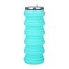 Spot sports outdoor foldable silicone water cup can-shaped retractable water cup water bottle