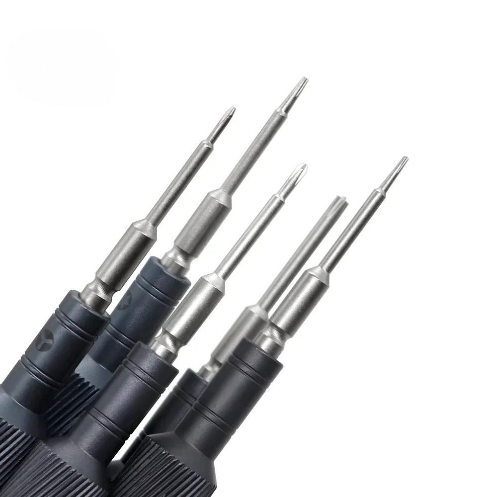 MaAnt MY-901 Precision Screwdriver 6in1 Screwdriver Set T2 Y0.6 Torx 0.8mm Hex T2 for iPhone Disassembly Phone Repair Tools Kit