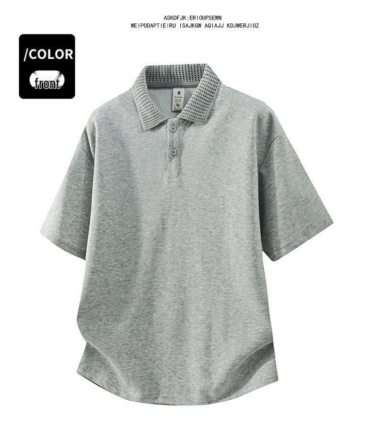 Summer 2026 Men's Ice Silk Quick-Dry Short-Sleeve Lapel Polo Shirt