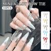 10Pcs Kawaii Bowknot Metal Gold Silver Nail Charms 3D Alloy Bow Tie Jewelry Nail  Decoration Manicure Accessories