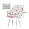High-elastic Hotel Dining Chair Cover Anti-slip Jacquard Seat Cover Dust-proof Soft High Armchair Cover