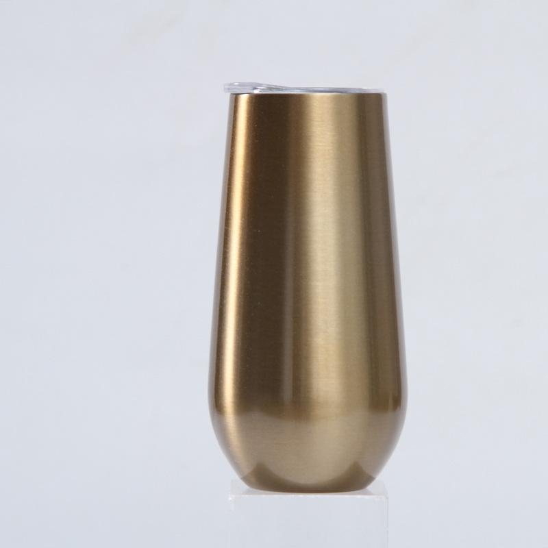 6Oz Eggshell Cup 304 Stainless Steel Swig Double-Layer Vacuum Thermos Cup Creative Red Wine Glass U-Shaped Cup