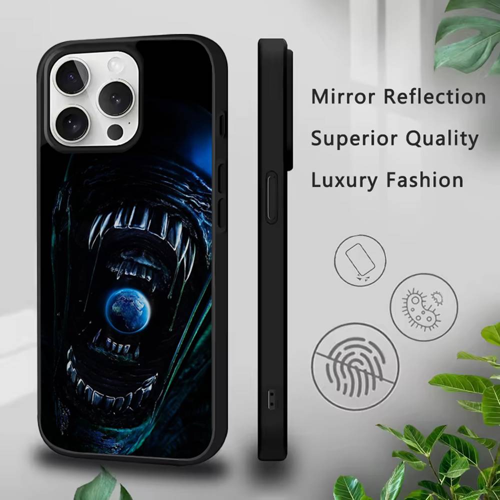 A-Alien E-Earth Phone Case For iPhone 17,16,15,14,13,12,11,Pro,Max,Plus,Mini,SE4,E Magnetic Magsafe Wireless Charging