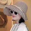 Summer bucket hat women's new sunscreen hat fashion basin hat big head circumference summer sun hat big brim sun hat