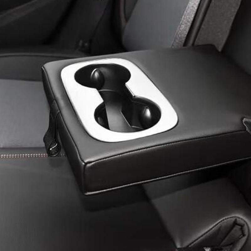 For Chevrolet Cruze Sedan 2017 2018    Rear Cup Holder Trim Frame Decoration Sticker Water Interior Accessories