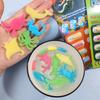 3Pcs Creative Soaking Water Expands To Large Sponge Capsule Toys Dinosaur Sea Animal Shape Kids Bath Swimming Puzzle Toys