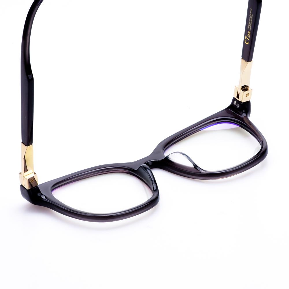Alloaiweeo [Alo:Ctzen] Ci7603A C2 Big Oversized Dark Gray Horn-Rimmed Glasses