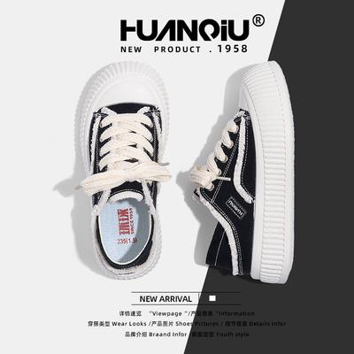 Global Platform Canvas Shoes Women's ZHQ-XA381 New Spring Shoes Women's Shoes Versatile Platform Heightening Board Shoes