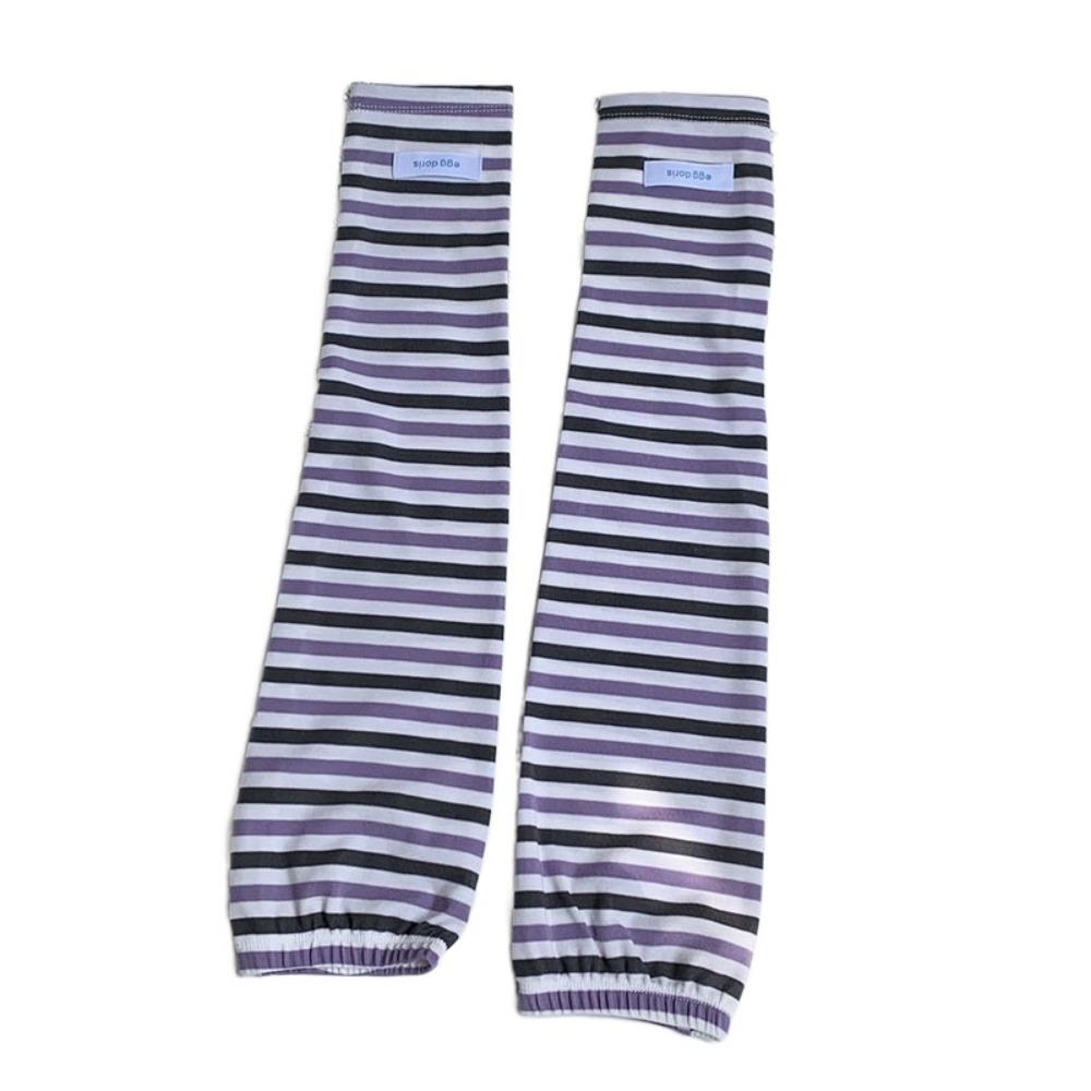 

Loose Striped Ice Sleeves Arm Protection Summer Cycling Sleeves Sunscreen Sleeve Driving style 7