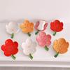 1pc Creative Ceramic Soap Box Peach Blossom Shape Soap Drain Box Household Bathroom Shelf No Punching Required Drain Soap Dish