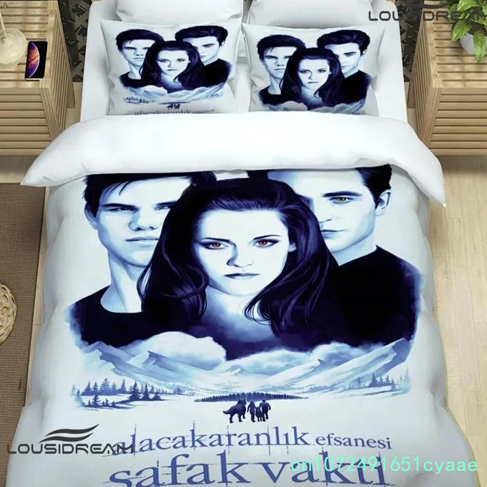 The Twilight Saga Printed Bedding Sets Exquisite Bed Supplies Set Duvet Cover Bed Comforter Set Bedding Set Luxury Birthday Gift