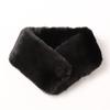LALA Magnetic Fur Scarf - Black