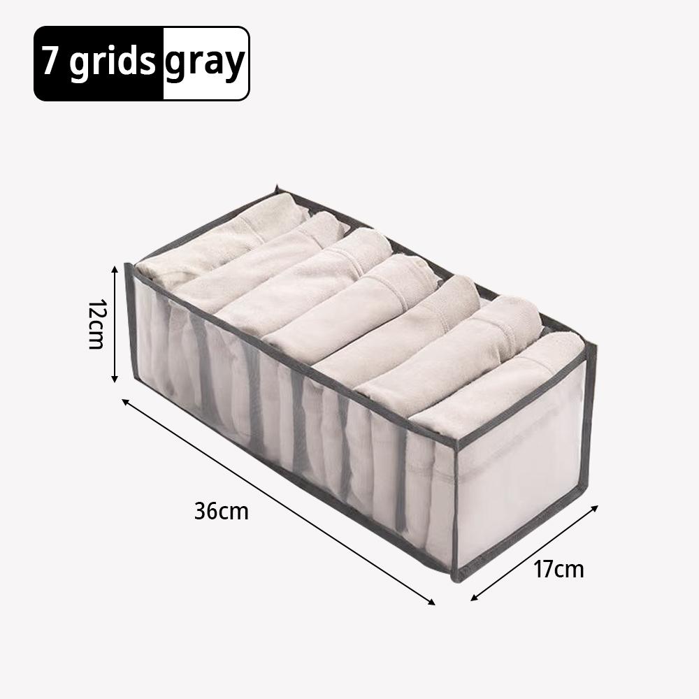 

7/9 Compartment Jeans Organization Storage Box Closet Trousers Clothing Organizer Foldable Cabinet and Drawer Pants Storage Orga